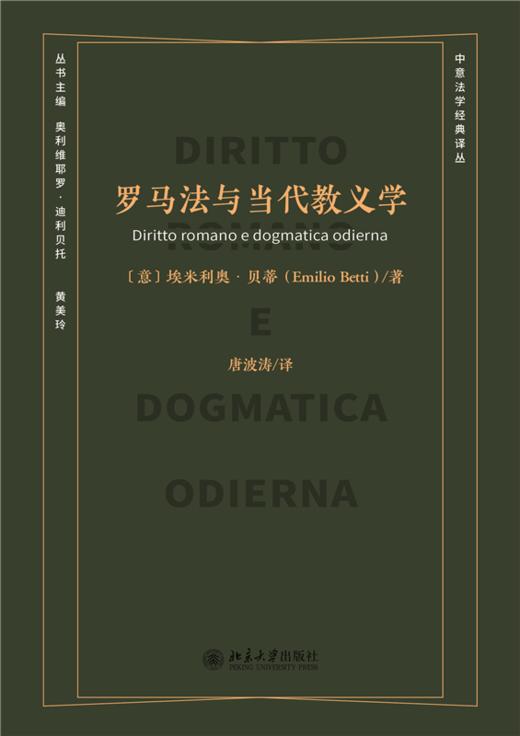 罗马法与当代教义学  埃米利奥·贝蒂（Emilio Betti） 著  唐波涛 译  商品图1