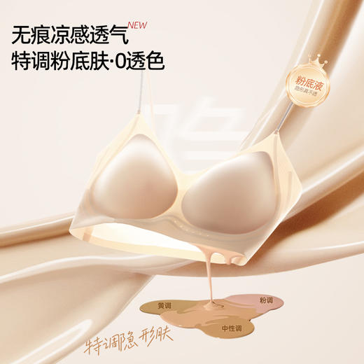 【好穿到不想脱，超舒适】【两件立减19元】夏季内衣女山茶花香氛新款超薄凉感细肩带小胸聚拢无痕文胸罩 商品图6