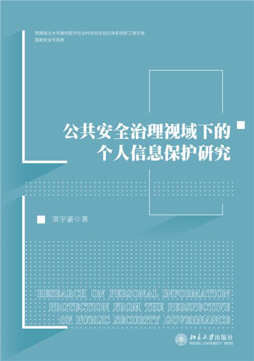 公共安全治理视域下的个人信息保护研究  常宇豪 著  北京大学出版社 商品图1