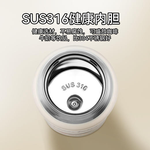 杯具熊成人大容量水杯保温杯水壶保温杯子316不锈钢学生直饮/吸管杯 商品图4