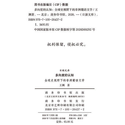 多向度的认知：全球史视野下的非洲葡语文学(日新文库) 商品图1