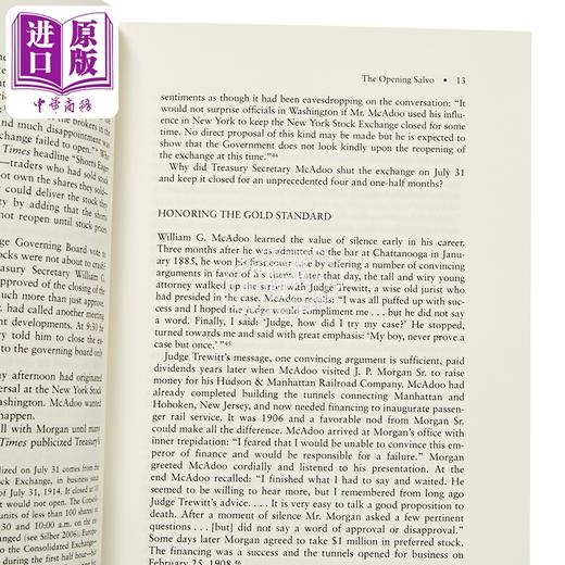 【中商原版】当华盛顿关闭华尔街时 1914年经济危机与美元本位 英文原版 When Washington Shut Down Wall Street William Silber 商品图2