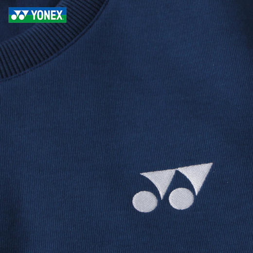 YONEX尤尼克斯羽毛球服柔软舒适运动上衣1300326BCR男女同款长袖卫衣 商品图2