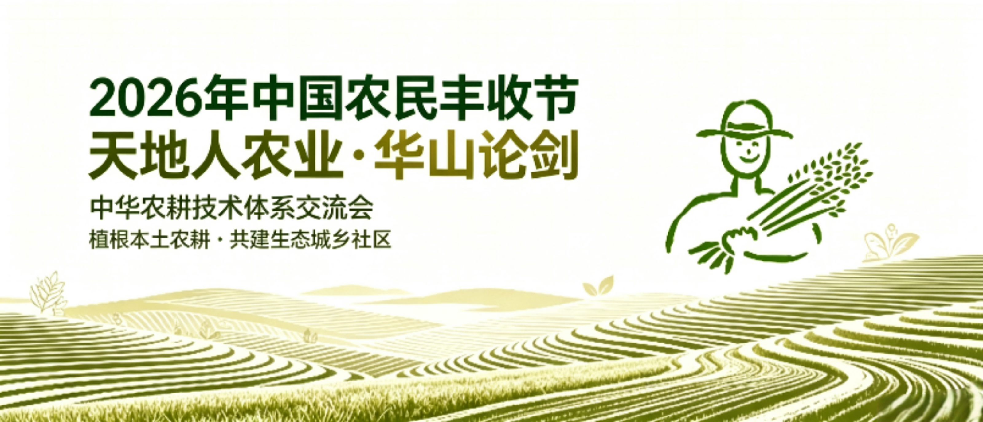 2026年中国农民丰收节|天地人农业·华山论剑 | 中华农耕技术体系交流会