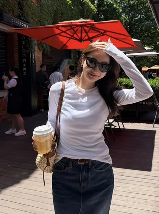 瘦瘦T’❗️网红同款长袖打底衫081902 商品图2