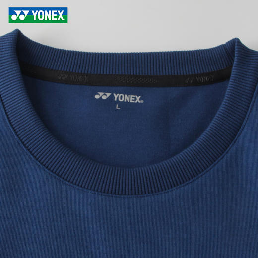 YONEX尤尼克斯羽毛球服柔软舒适运动上衣1300326BCR男女同款长袖卫衣 商品图1