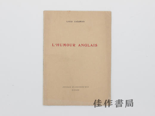 【绝版旧书】L'HUMOUR ANGLAIS/英国幽默 商品图0