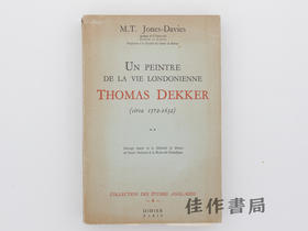 【绝版旧书】Un peintre de la vie londonienne Thomas Dekk…/伦敦生活的描绘者:托马斯·德克尔(约1572-1632)