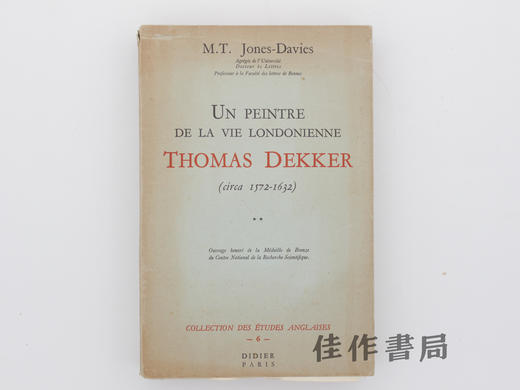 【绝版旧书】Un peintre de la vie londonienne Thomas Dekk…/伦敦生活的描绘者:托马斯·德克尔(约1572-1632) 商品图0