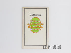 【绝版旧书】Subject and Predicate in Logic and Grammar/逻辑与语法中的主语和谓语