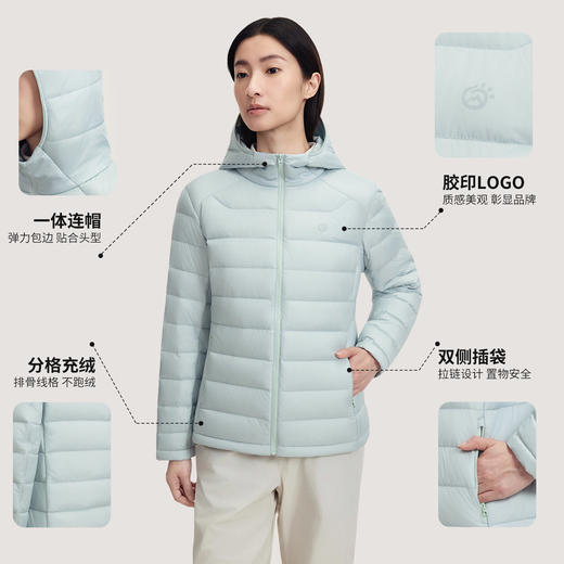 探拓新款户外排骨羽绒服85鸭绒短款男女冬季保暖连帽登山徒步外套 商品图1