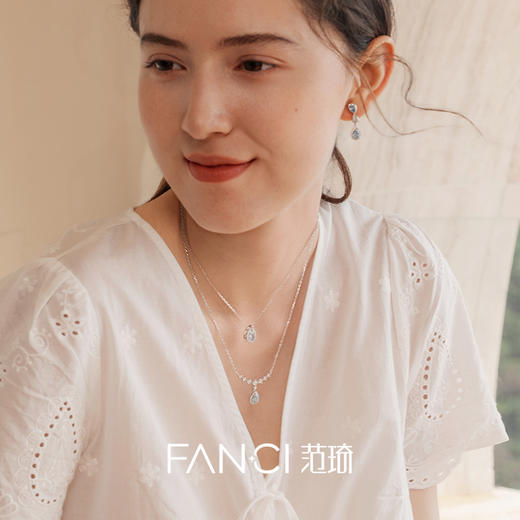 蓝眼泪项链跳动款轻奢高级生日礼物送女友 商品图3