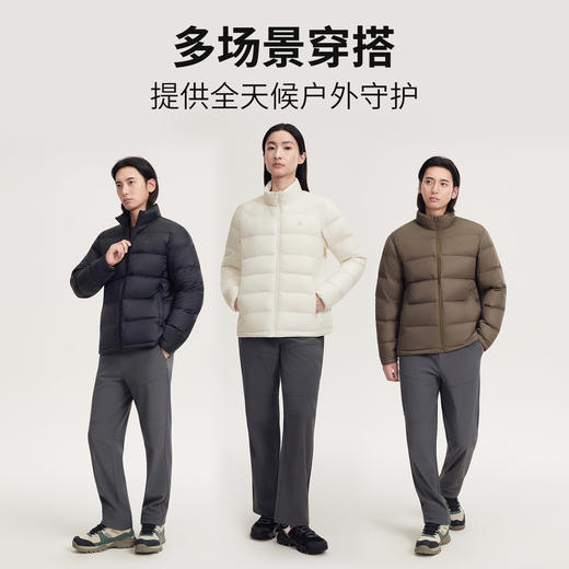 探拓新款85绒户外短款立领羽绒服男女冬季保暖防风运动外套情侣款 商品图3