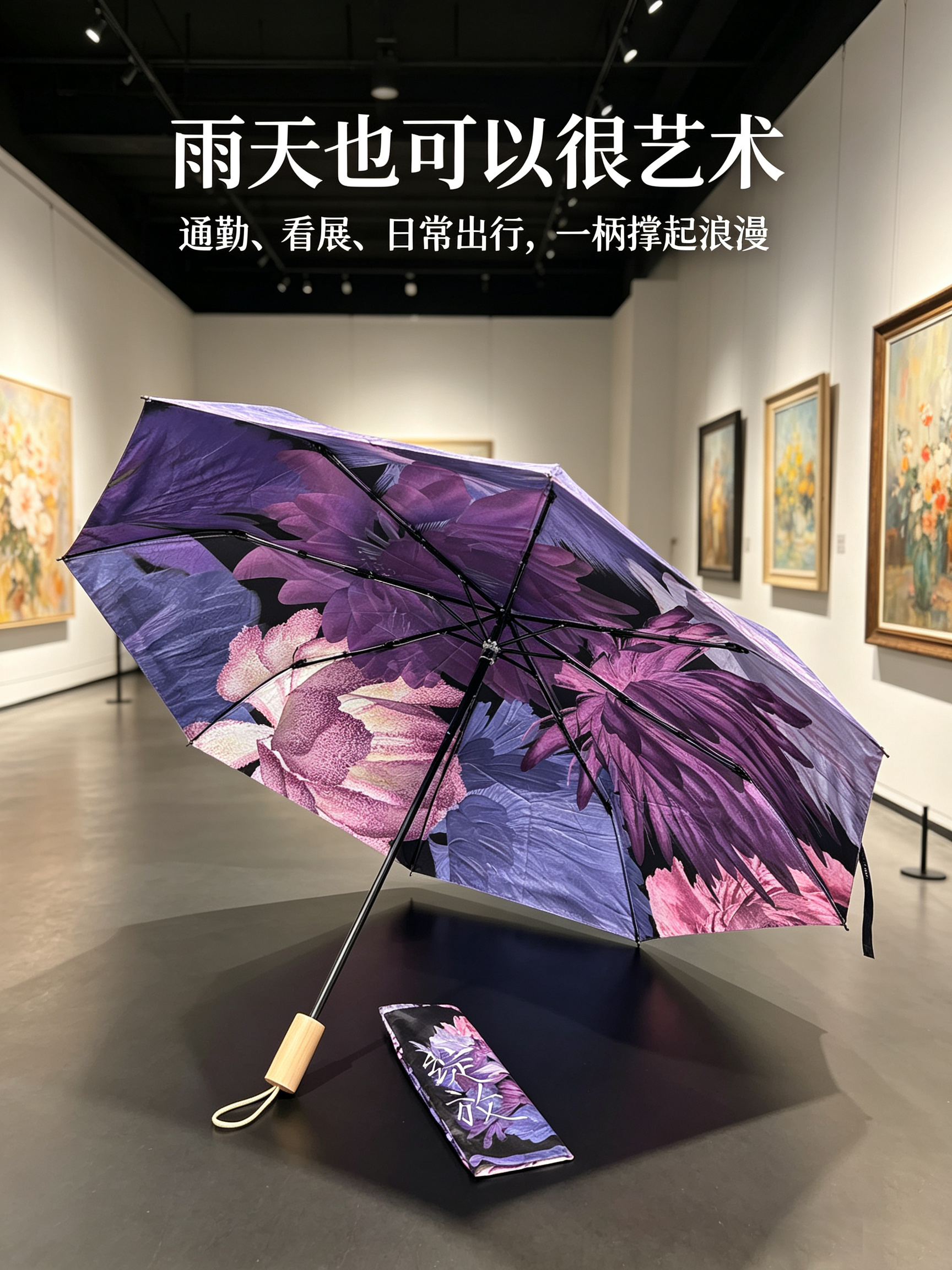 【“绽放”主题限量版】晴雨伞（第三届全国大学生美术作品展览文创）
