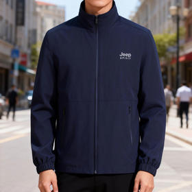 【立领版型 简约大气】JEEP SPIRIT 吉普春秋季新款男士夹克 耐磨透气面料 抗皱不易起球 JP-XY2668 5色可选