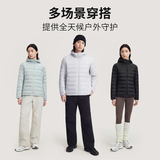 探拓新款户外排骨羽绒服85鸭绒短款男女冬季保暖连帽登山徒步外套 商品图3