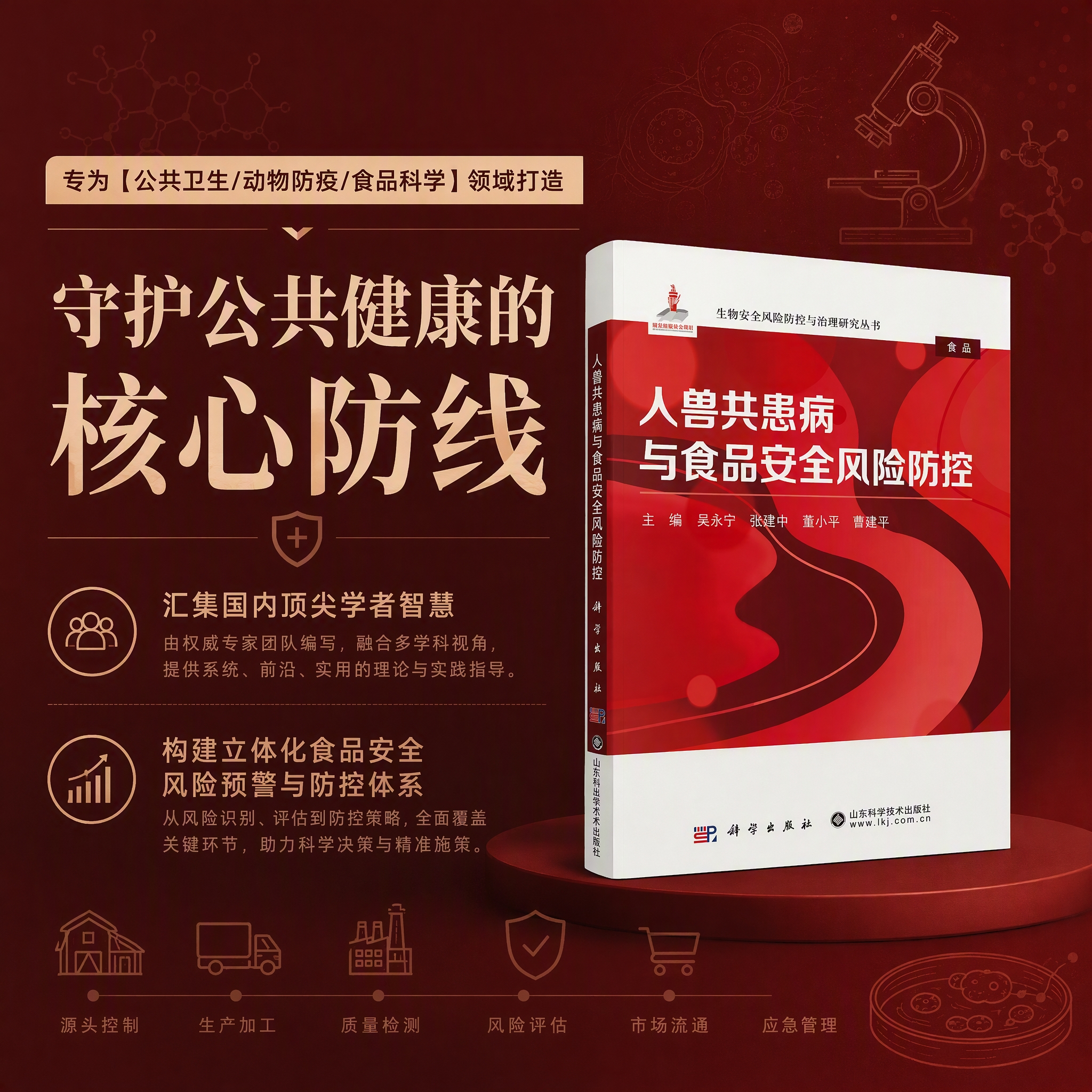 人兽共患病与食品安全风险防控 吴永宁等 9787030856890