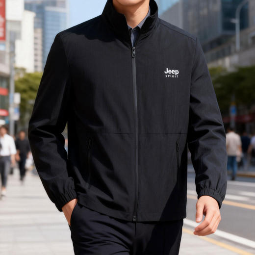 【立领版型 简约大气】JEEP SPIRIT 吉普春秋季新款男士夹克 耐磨透气面料 抗皱不易起球 JP-XY2668 5色可选 商品图1