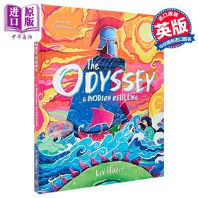 预售 【中商原版】奥德赛 荷马史诗现代重述 全彩插图 The Odyssey A Modern Retelling 英文原版 Liv Albert Hazem Asif  Homer