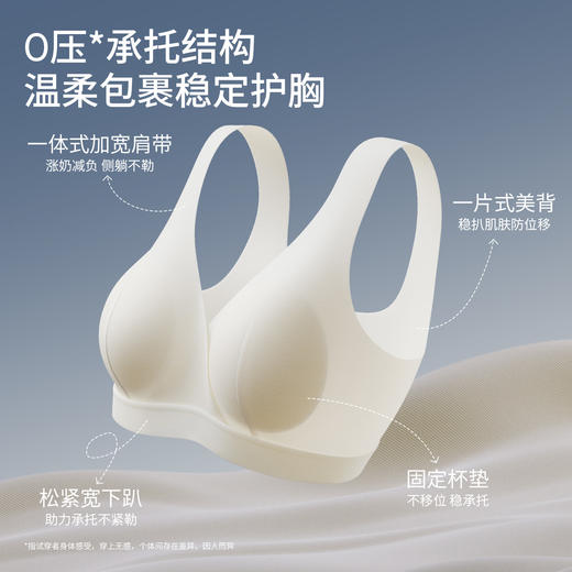 【内衣内裤专场】嫚熙睡眠哺乳内衣睡觉可穿产后喂奶文胸胸罩孕妇孕期专用背心款 商品图3