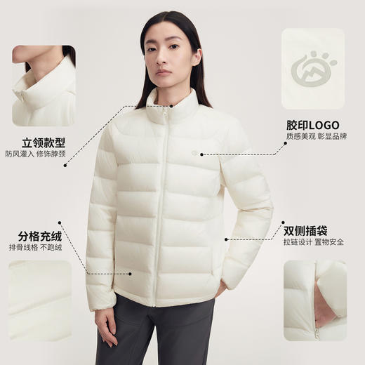 探拓新款85绒户外短款立领羽绒服男女冬季保暖防风运动外套情侣款 商品图1
