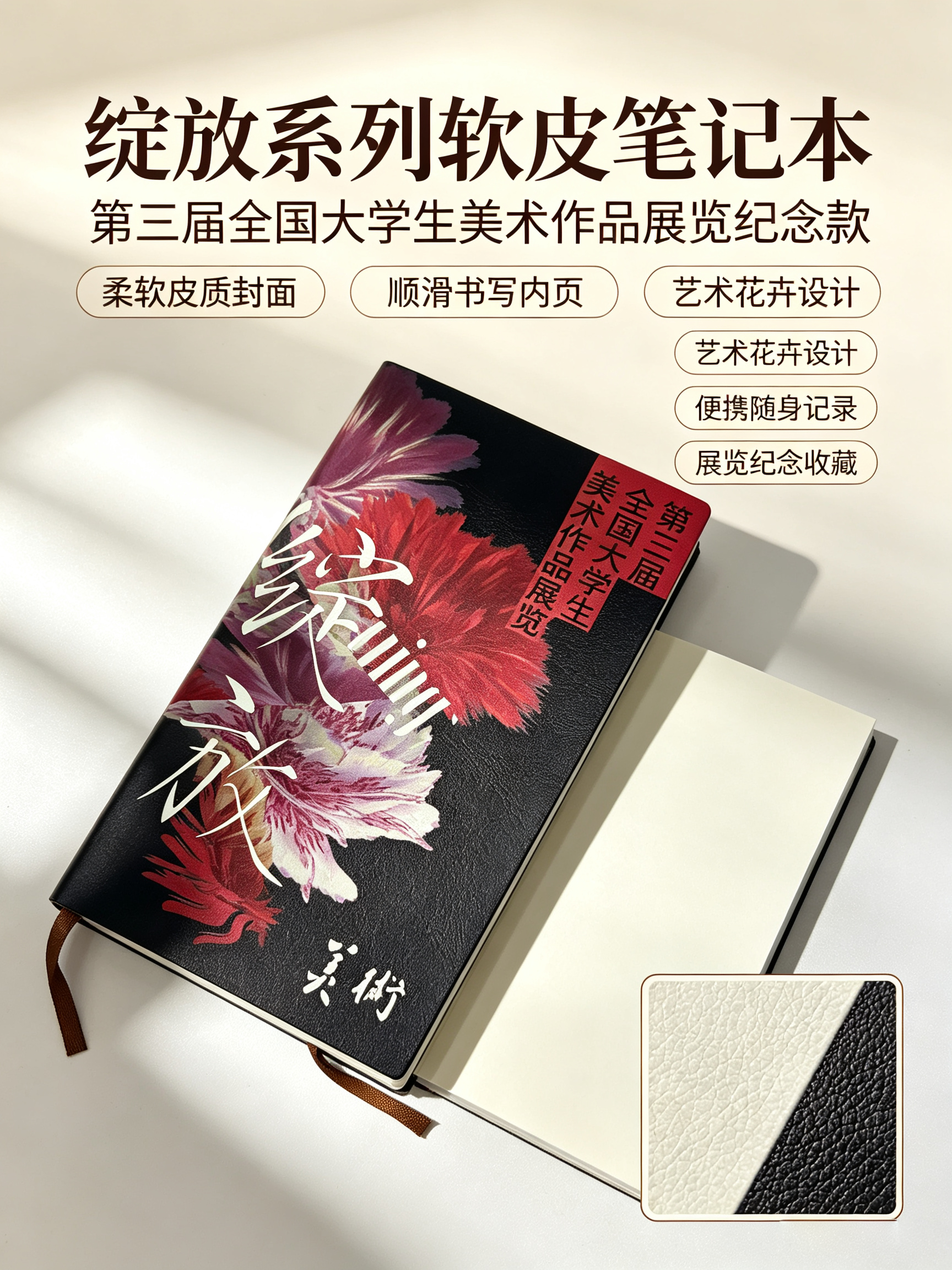 【“绽放”主题限量版】软皮本（第三届全国大学生美术作品展览文创）