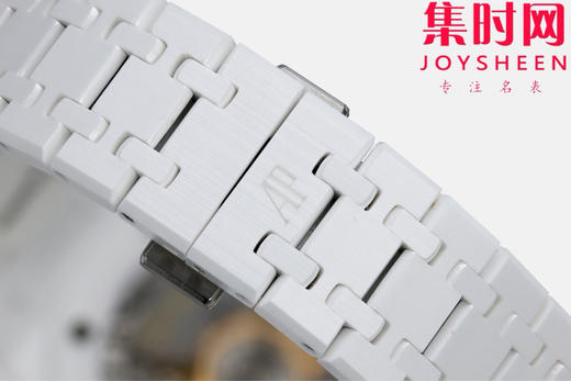 ZF新品-AP爱彼皇家橡树15500全陶瓷的三重盛宴，皇家橡树陶瓷，黑，白，蓝三色各有风骨，演绎奢华腕表的多元魅力。白陶瓷 4401无卡度一体机 男士腕表 表径41mm 商品图8