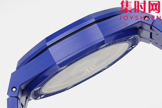 ZF新品-AP爱彼皇家橡树15500全陶瓷的三重盛宴，皇家橡树陶瓷，黑，白，蓝三色各有风骨，演绎奢华腕表的多元魅力。蓝陶瓷 4401无卡度一体机 男士腕表 表径41mm 商品图6