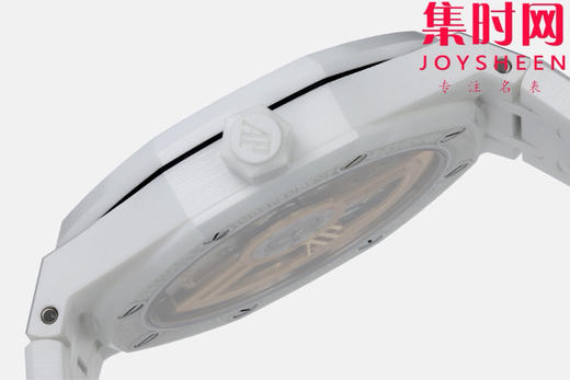 ZF新品-AP爱彼皇家橡树15500全陶瓷的三重盛宴，皇家橡树陶瓷，黑，白，蓝三色各有风骨，演绎奢华腕表的多元魅力。白陶瓷 4401无卡度一体机 男士腕表 表径41mm 商品图5