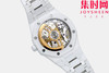 ZF新品-AP爱彼皇家橡树15500全陶瓷的三重盛宴，皇家橡树陶瓷，黑，白，蓝三色各有风骨，演绎奢华腕表的多元魅力。白陶瓷 4401无卡度一体机 男士腕表 表径41mm 商品缩略图7