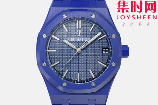 ZF新品-AP爱彼皇家橡树15500全陶瓷的三重盛宴，皇家橡树陶瓷，黑，白，蓝三色各有风骨，演绎奢华腕表的多元魅力。蓝陶瓷 4401无卡度一体机 男士腕表 表径41mm 商品图1