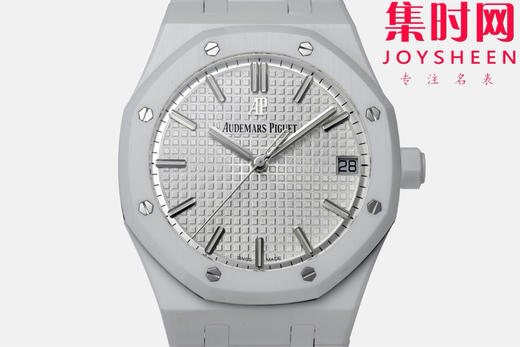 ZF新品-AP爱彼皇家橡树15500全陶瓷的三重盛宴，皇家橡树陶瓷，黑，白，蓝三色各有风骨，演绎奢华腕表的多元魅力。白陶瓷 4401无卡度一体机 男士腕表 表径41mm 商品图1