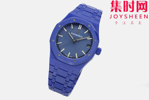 ZF新品-AP爱彼皇家橡树15500全陶瓷的三重盛宴，皇家橡树陶瓷，黑，白，蓝三色各有风骨，演绎奢华腕表的多元魅力。蓝陶瓷 4401无卡度一体机 男士腕表 表径41mm 商品图2