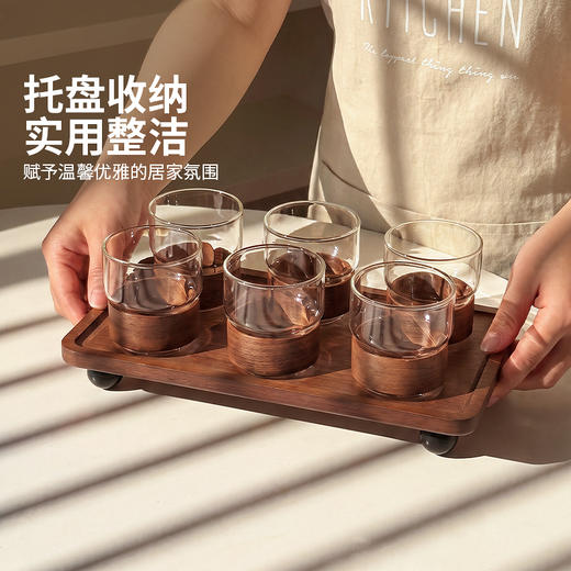 摩登主妇高硼硅玻璃杯家用喝水杯套装2026新款耐高温茶杯咖啡杯子 商品图4