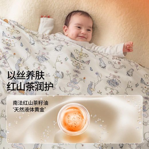 【宝宝安睡】嫚熙儿童秋冬柔软加厚包单可拆卸内胆宝宝保暖防惊跳四季可用抱被 商品图2