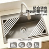 摩登主妇三角水槽沥水架多功能碗碟收纳折叠沥水篮卷帘厨房置物架 商品缩略图1