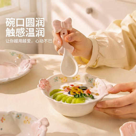 摩登主妇釉下彩餐具漂亮盘子一人食饭碗家用2026新款水果碗具 商品图2