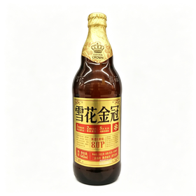 雪花640ml金冠啤酒