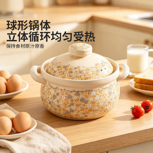 摩登主妇砂锅煲家用燃气灶专用耐高温干烧不裂煲仔饭煲汤陶瓷炖锅 商品图2