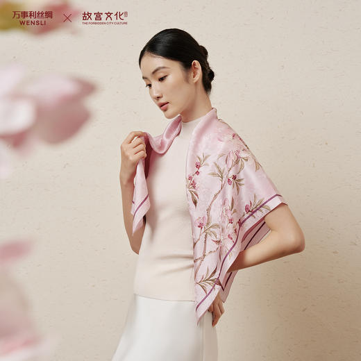 万事利桑蚕丝大方巾-十二花神系列（88cm） 商品图4