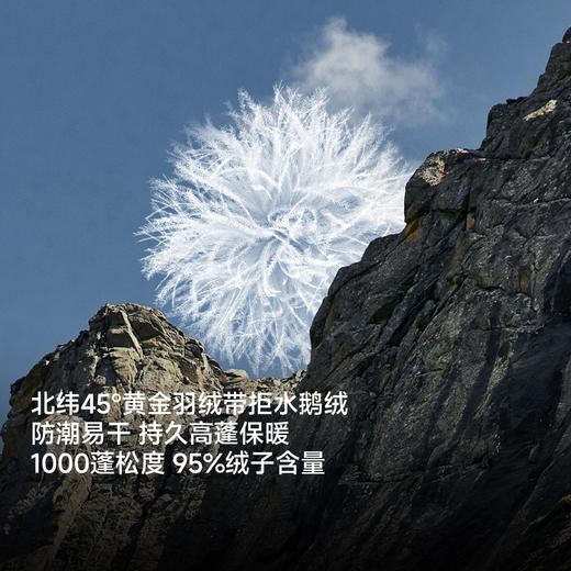 【戈21A+】喜马拉雅SC5500玉龙PRO2.0羽绒服1000蓬拒水鹅绒户外高山攀登男女(货号:A35CR28357E) 商品图2
