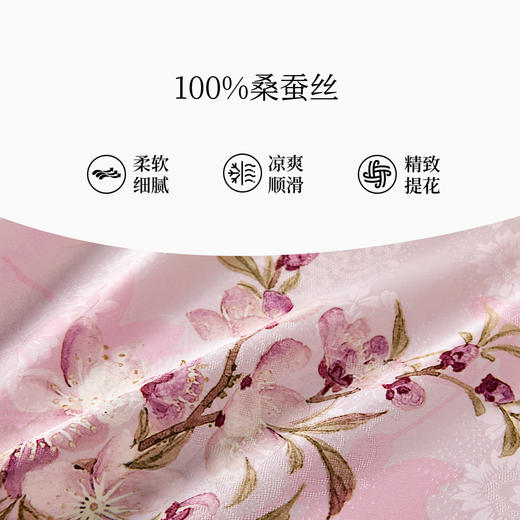 万事利桑蚕丝大方巾-十二花神系列（88cm） 商品图5