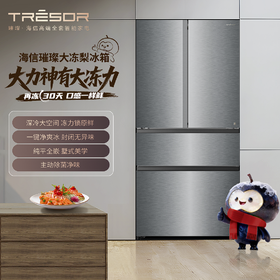 海信 冰箱 TR-606U6SFZIA 星瑜 606升 法式四门冰箱 一级能效 变频 风冷无霜 LED触控面板 底部前置散热 0.99 (kw·h/24h)