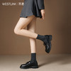 西遇蝴蝶结乐福鞋女2026新款秋季英伦风厚底粗跟通勤学院风乐福鞋V1666620 商品缩略图3