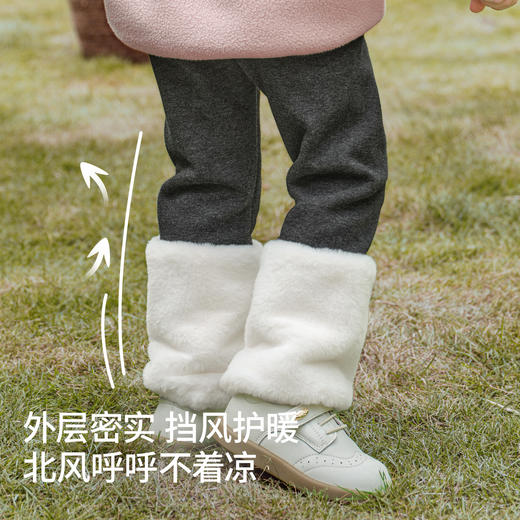 【宝宝服饰】嫚熙童装2026新款秋季儿童裤子女宝加绒长裤女童秋裤保暖打底裤 商品图2