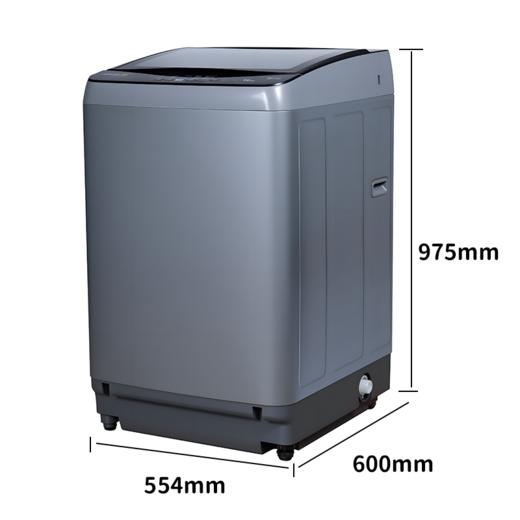 金松 洗衣机 XQB100-X1U10 波轮洗衣机 10公斤 定频 亚洲银 全自动洗衣机 一级能效 LED显示 顶开式 下排水 电脑控制 无烘干 PCM彩钢 高光镜面SUS不锈钢内筒 商品图1