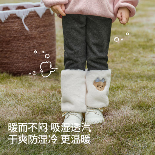 【宝宝服饰】嫚熙童装2026新款秋季儿童裤子女宝加绒长裤女童秋裤保暖打底裤 商品图3
