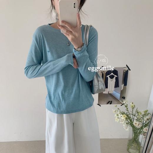 夯货‼️【59.9/2件天丝羊毛爱心长袖T】egg · smile软糯入秋，微凉天气的满分舒适换季衣橱C位店★为爱严选 商品图11