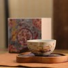 【59元2个，89元3个】敦煌飞天揽月・主人杯， 火石红古法窑变，手工吹釉肌理，杯身重工敦煌飞天图案，三款杯型可选：葫芦杯、罗汉杯、五瓣杯 商品缩略图11