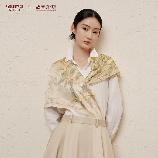 万事利桑蚕丝大方巾-十二花神系列（88cm） 商品图2